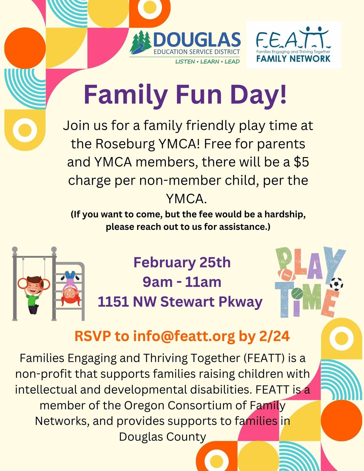 Family Fun Day: Play gym at Roseburg YMCA