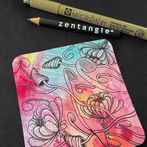 Beautiful Backgrounds: a Zentangle Exploration w\/ Melanie Moore