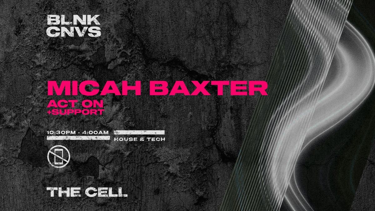 BLNK CNVS \u25aa\ufe0f \/\/ FT HEADLINER : MICAH BAXTER