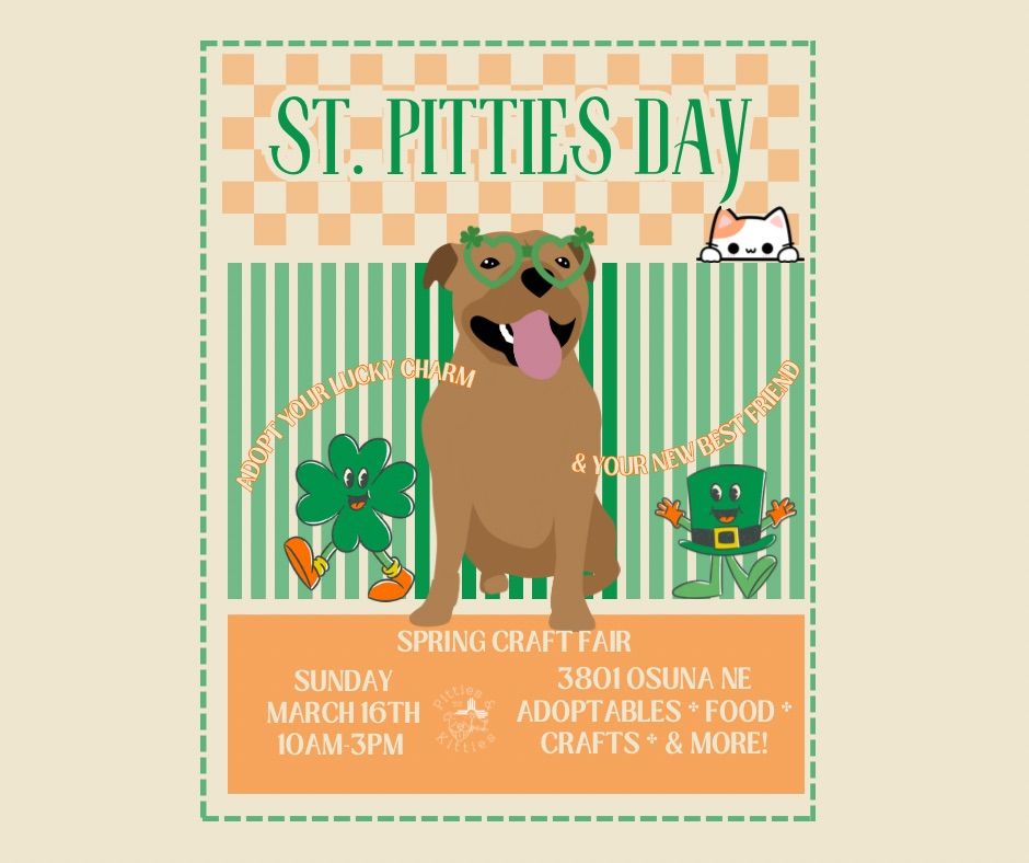 St. Pitties Day with Pitties and Kitties!