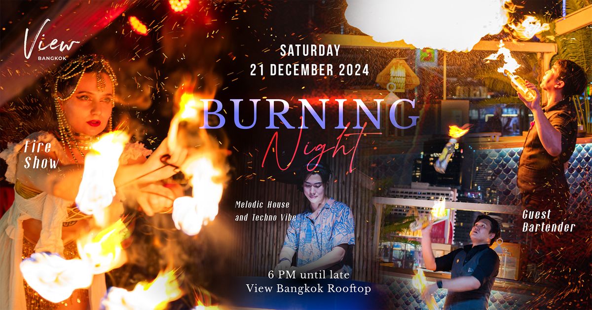 Burning Night at View Bangkok Rooftop Bar 