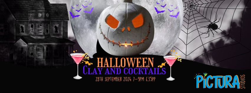 Clay and Cocktails: Halloween Jack O lanterns