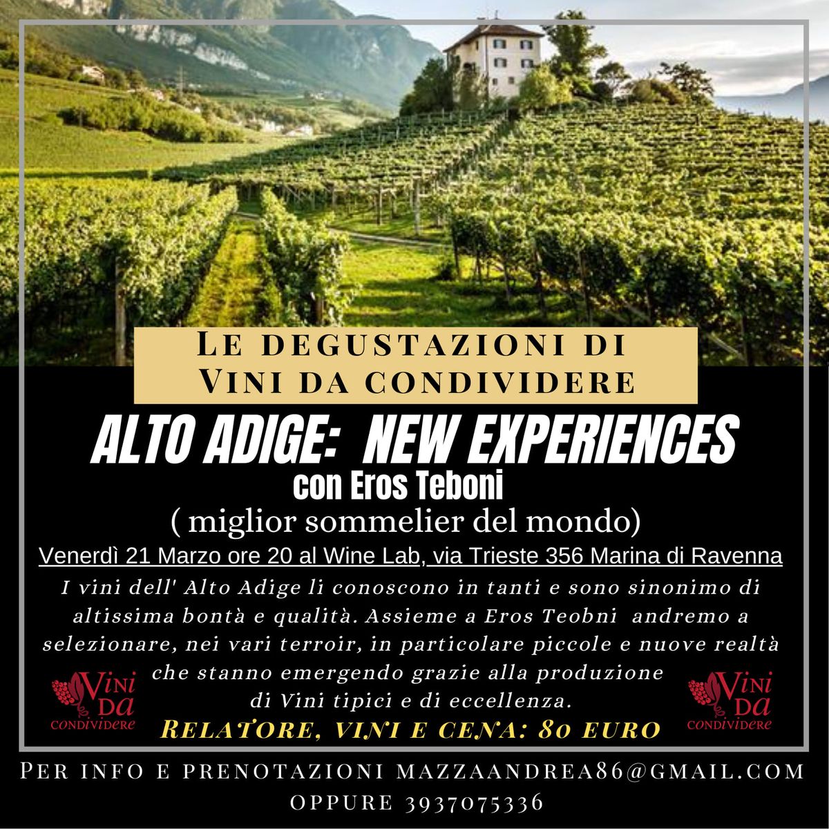 "Alto Adige new experiences" con Eros Teboni 