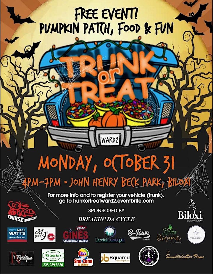 Trunk or Treat Ward 2 Biloxi, John Henry Beck Park, Biloxi, 31 October 2022