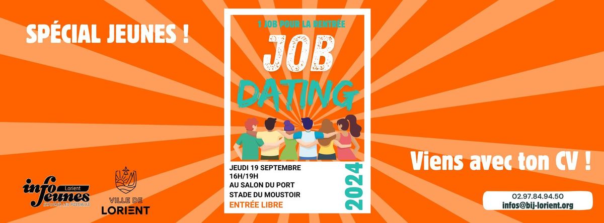 Job dating jeunes : 1 job pour la rentr\u00e9e !!