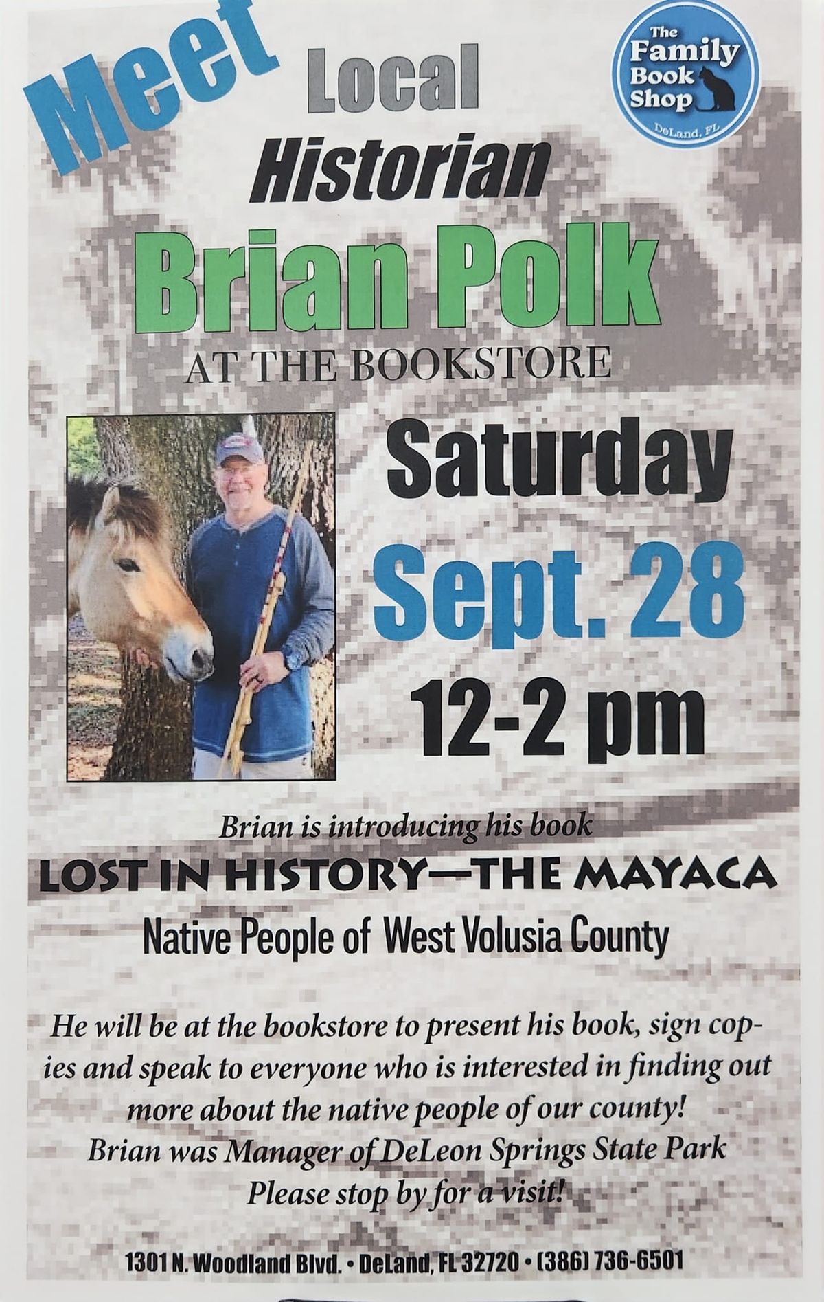 Brian Polk Book Signing (Lost in History - The Mayaca) 