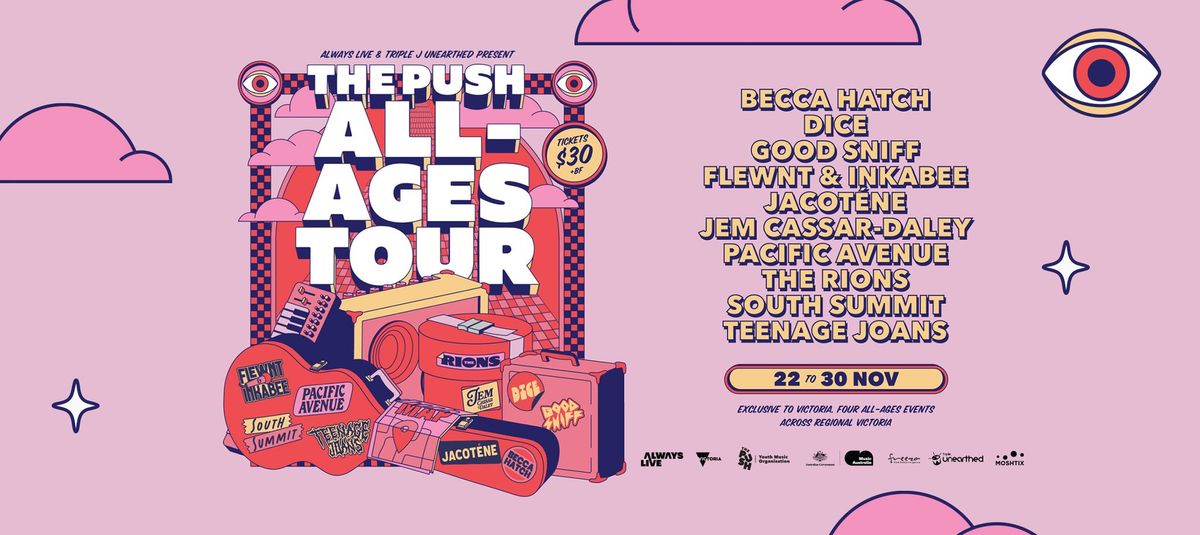 The Push All-Ages Tour | Pacific Avenue, Teenage Joans + local supports | WANGARATTA