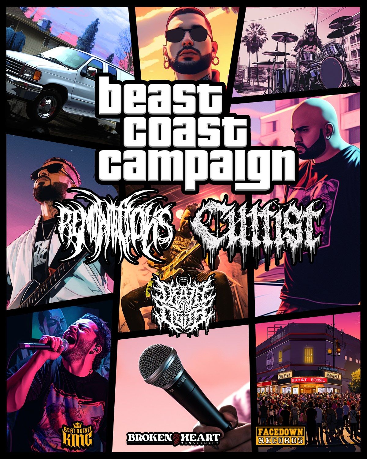 The Beast Coast Campaign W\/Reminitions & Cultist @ The Comet