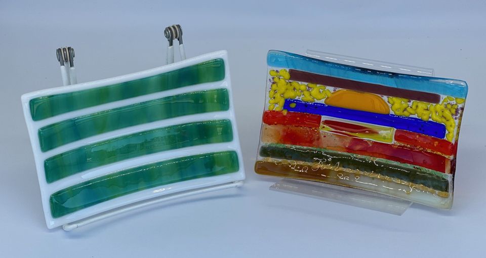 Fused Glass Soap Dishes at Zada Mae Baskets