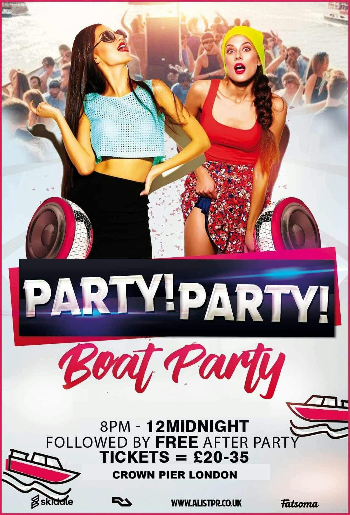 Party Party Christmas Boat Party + Free after-party \/ \u00a310 flash sale 