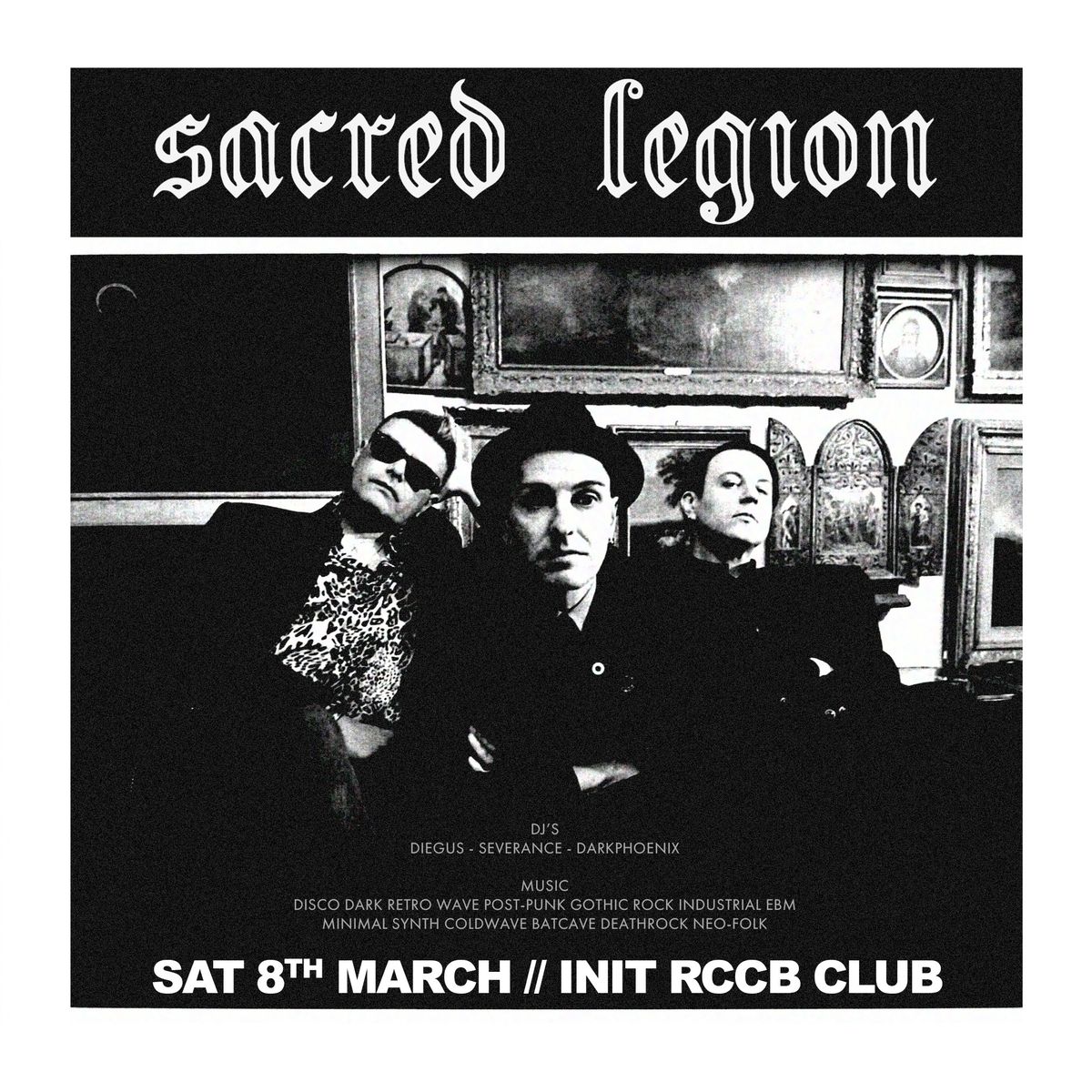 SACRED LEGION live [Krypta Night \u2629 Metamorphosis] \/\/ INIT Rccb