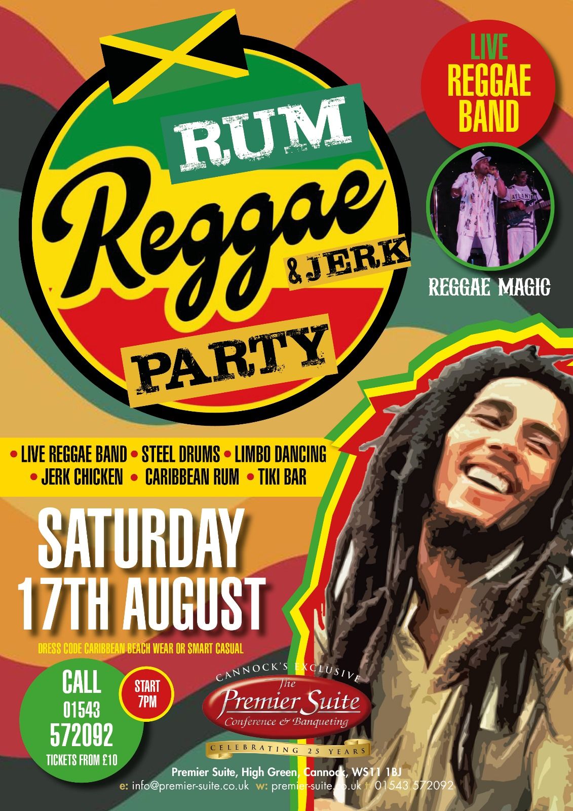 Rum, Reggae and Jerk Party at The Premier Suite, Cannock