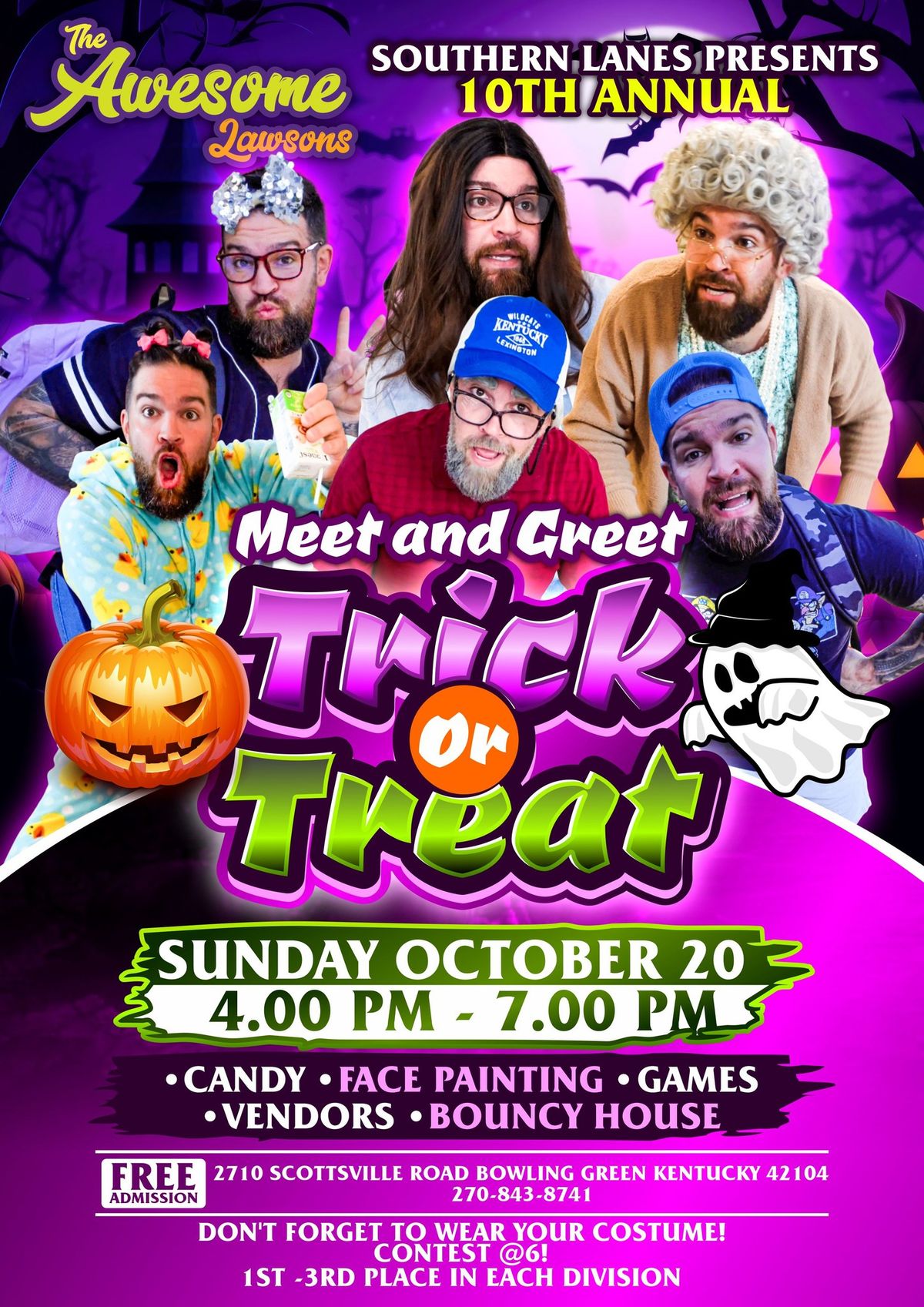 Meet and Greet With The Awesome Lawsons | Southern Lanes trick or treat event