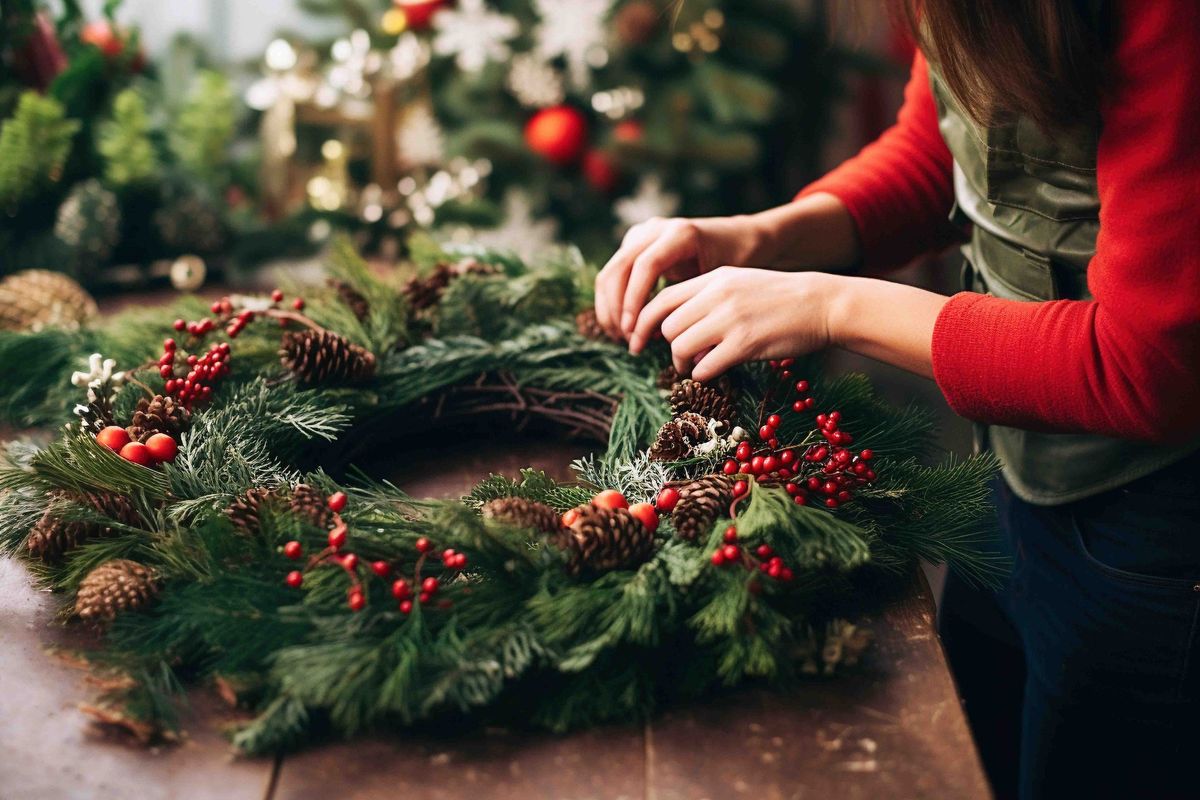 Christmas Wreath Making Workshop with Emma