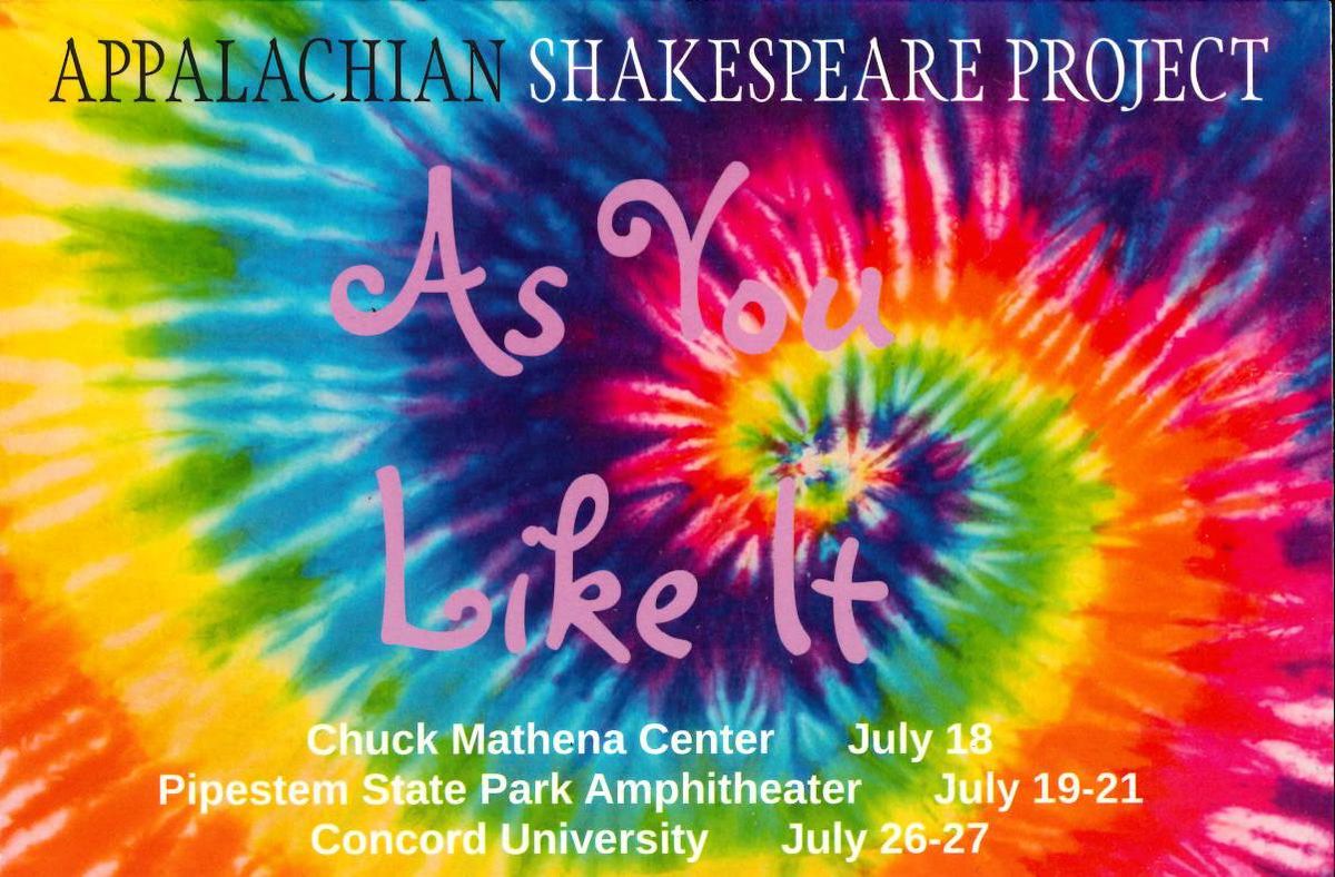 Appalachian Shakespeare Project Presents: As You Like It
