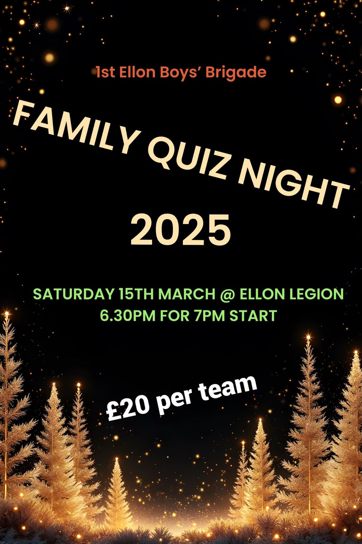 Family Quiz Night at Ellon Legion Scotland