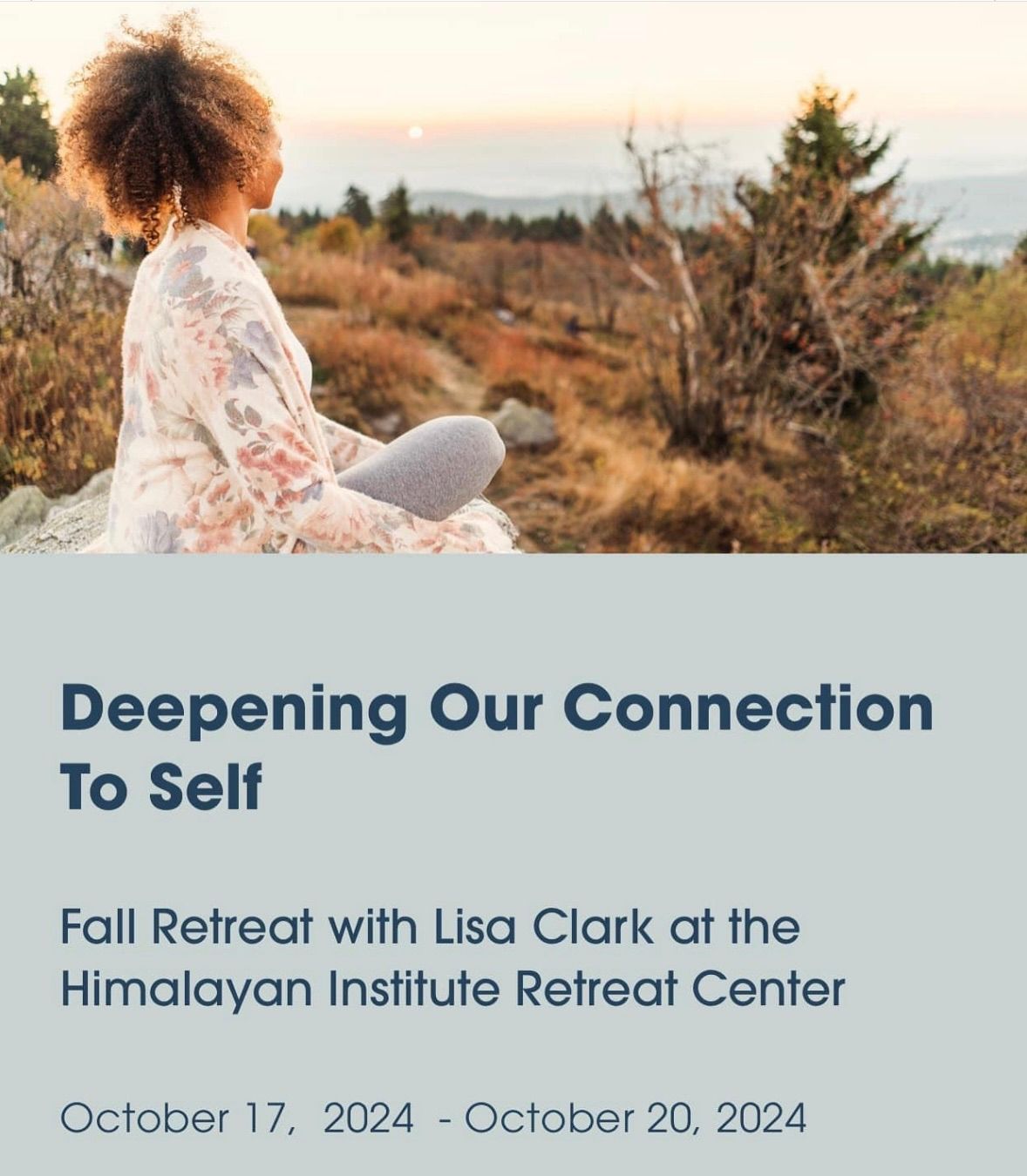 Fall Yoga Retreat with Lisa Clark