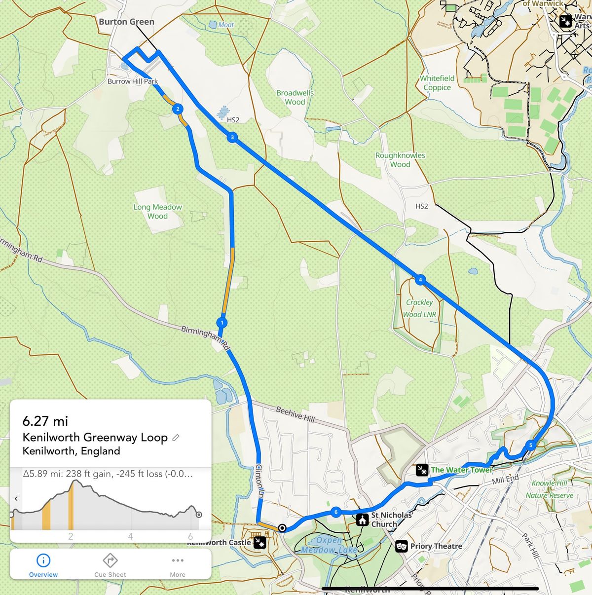 Sunday afternoon, Kenilworth Greenway Loop - joint walk with Men\u2019s walking group