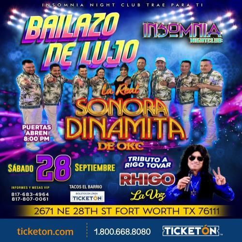 BAILAZO DE LUJO CON LA SONORA DINAMITA DE OKC