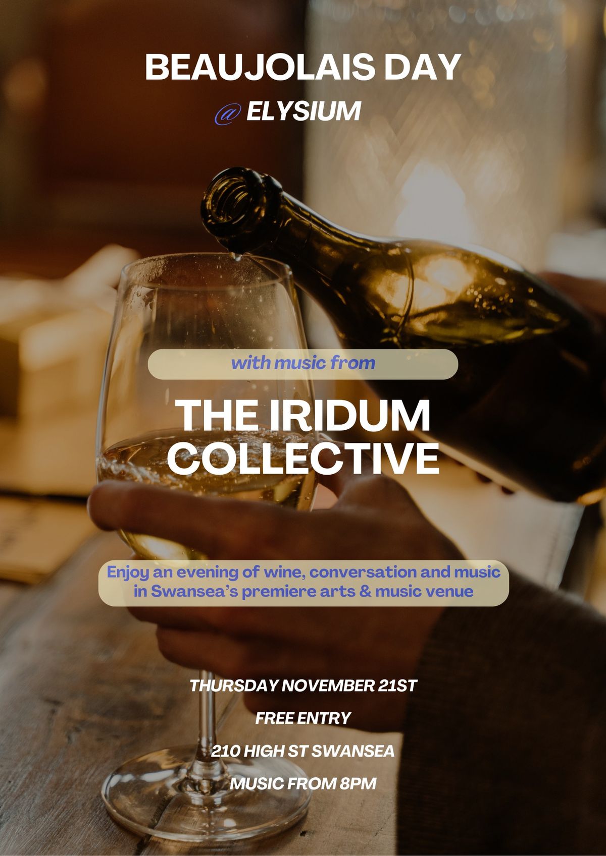 Beaujolais Day @ Elysium with music from The Iridium Collective