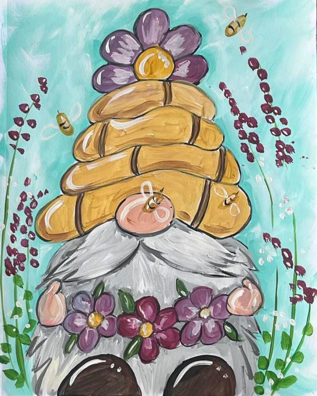 "Beehive Gnome" In-Studio Paint Party!