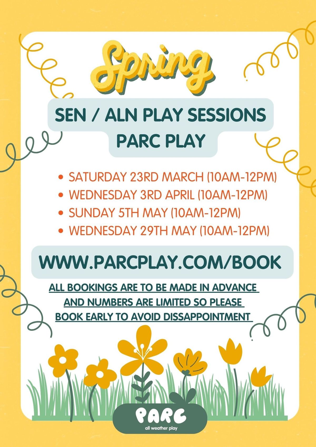 SEN\/ ALN EXCLUSIVE PLAY SESSIONS - MAY HALF TERM