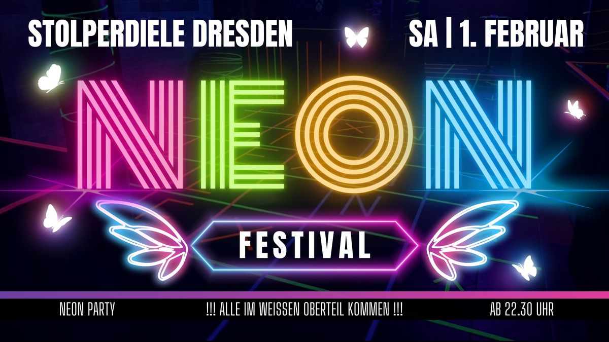 Neonparty \u2022 Stolperdiele Dresden