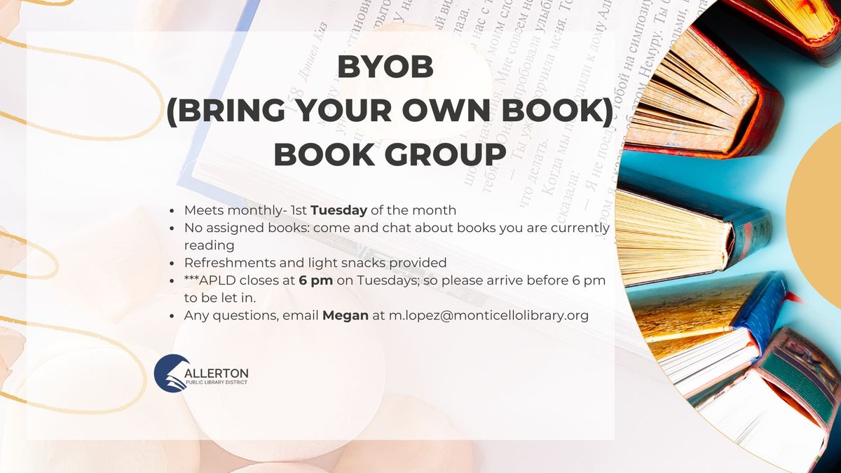 BYOB (Bring Your Own Book) Book Group 