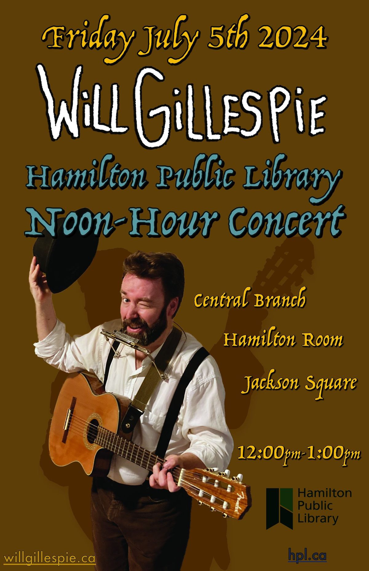 Will Gillespie HPL Noon-Hour Concert 