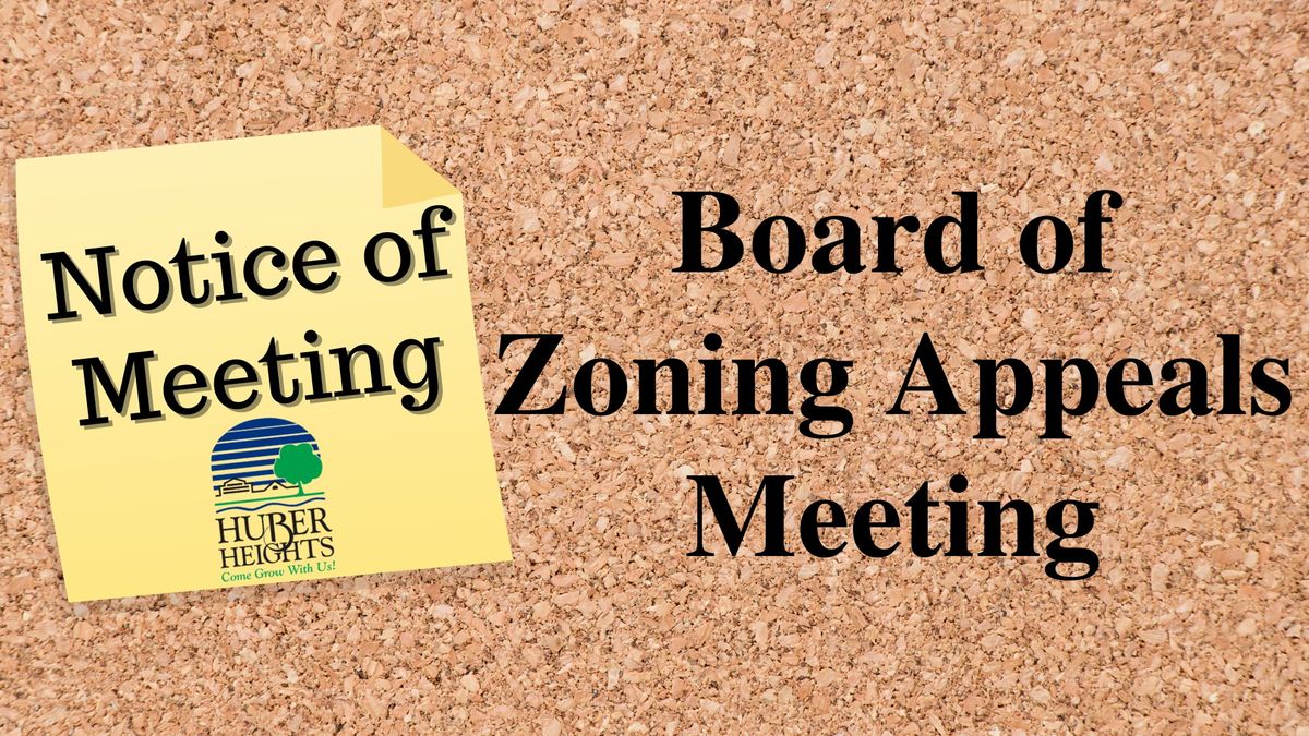 Board of Zoning Appeals Meeting