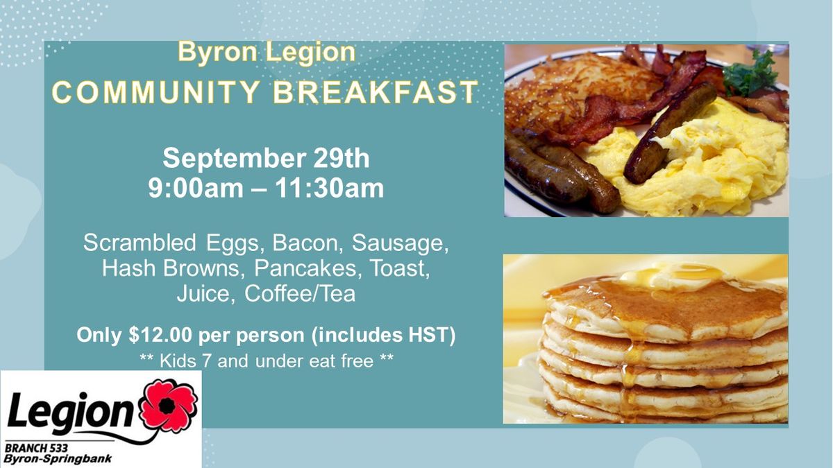 Byron Legion - Community Breakfast