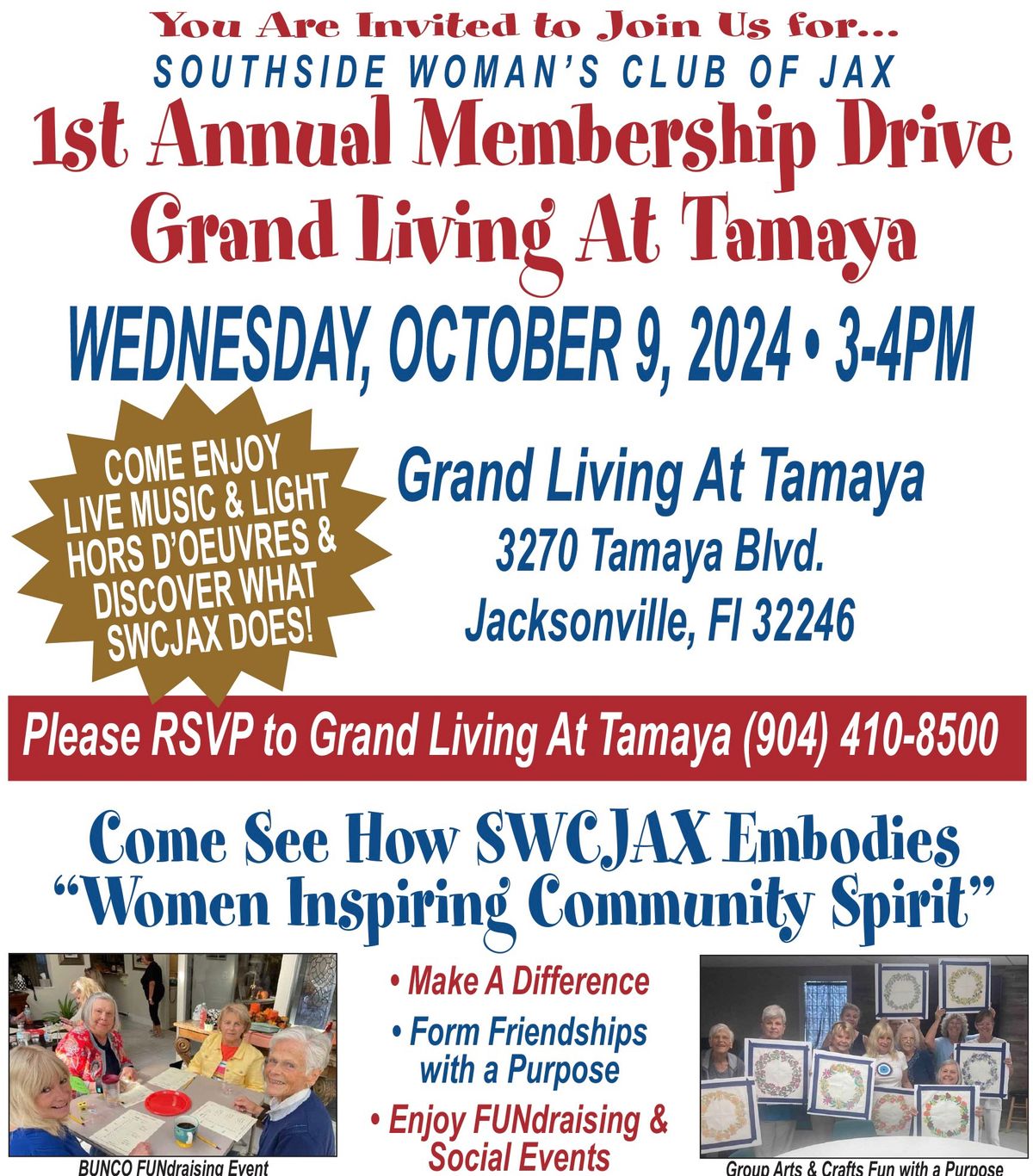 SWCJAX 1st Annual Membership Dive at Grand Living @ Tamaya