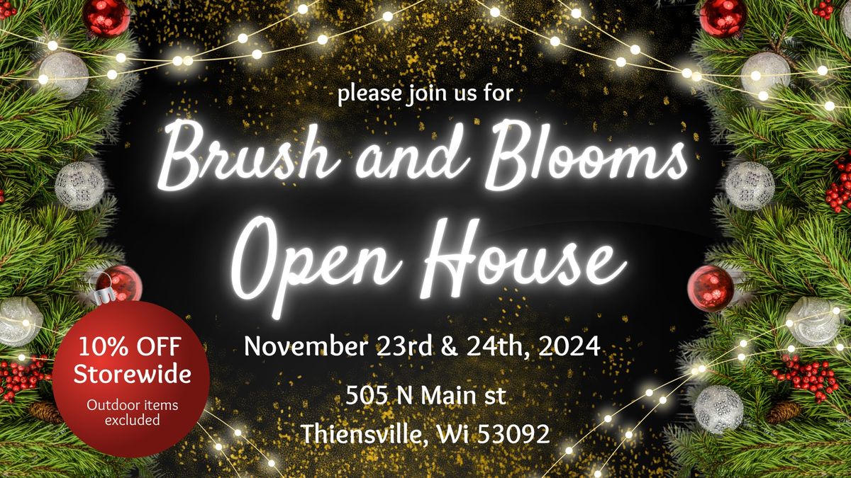 Brush and Blooms Holiday Open House