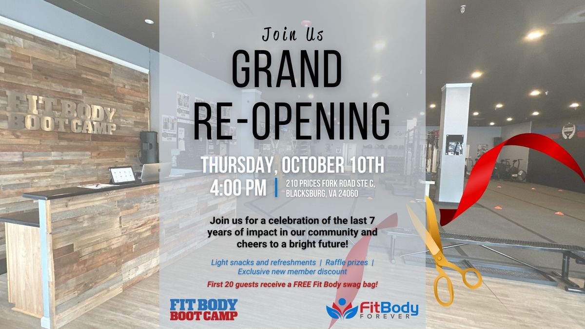 Ribbon Cutting: Fit Body Boot Camp