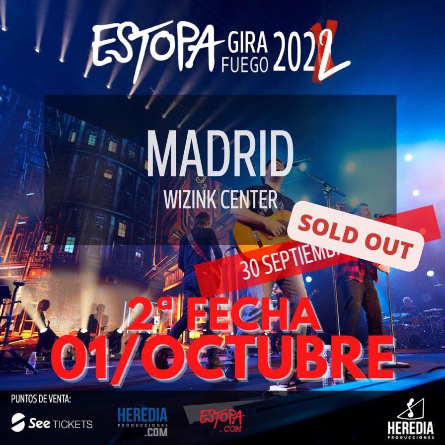 Estopa Madrid Tickets