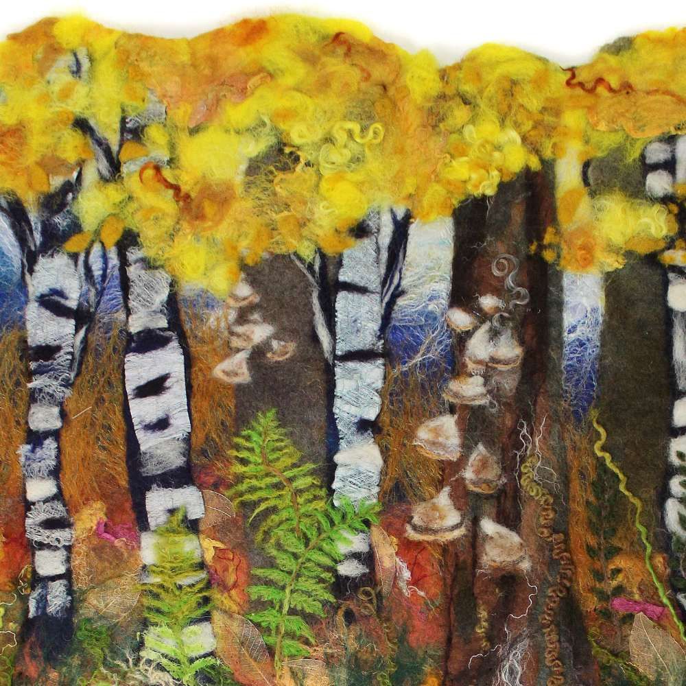 Woodland Wander Felted Landscape workshop with Eve Marshall