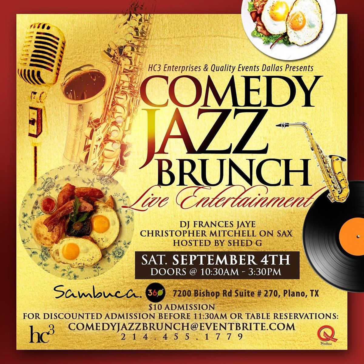 COMEDY JAZZ BRUNCH