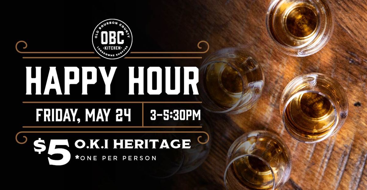 $5 Happy Hour: Beer, Wine, Cocktails & Bourbon!