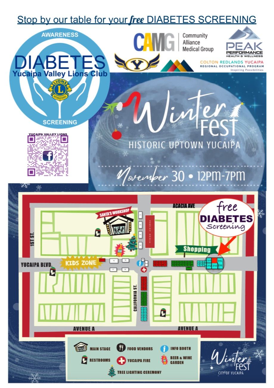 Free Diabetes Screening at Winterfest 2024