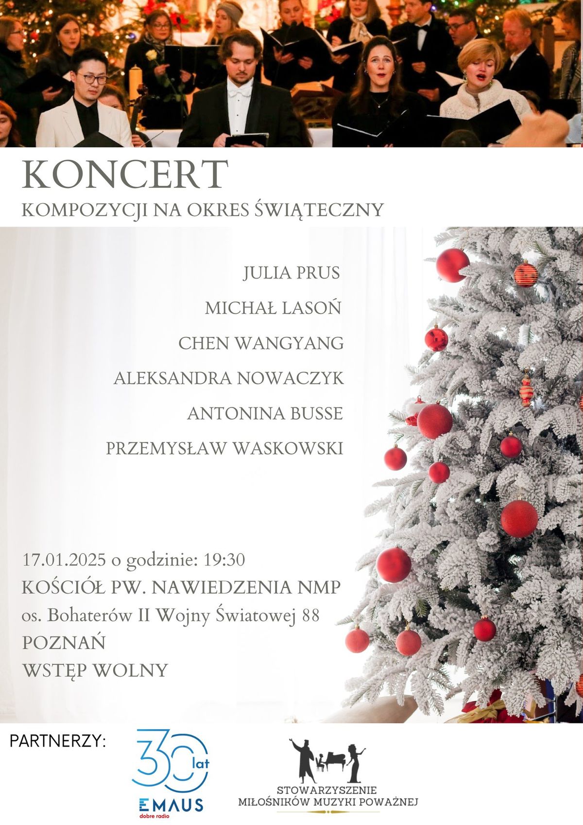 KONCERT KOMPOZYCJI NA OKRES \u015aWI\u0104TECZNY