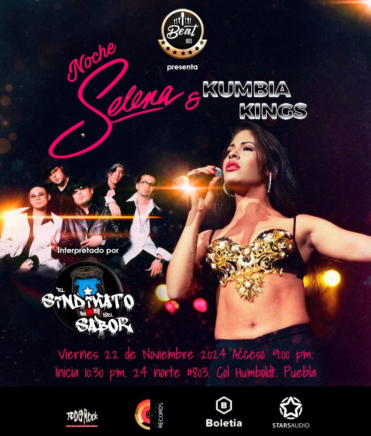 Noche Selena & Kumbia Kings en Beat 803