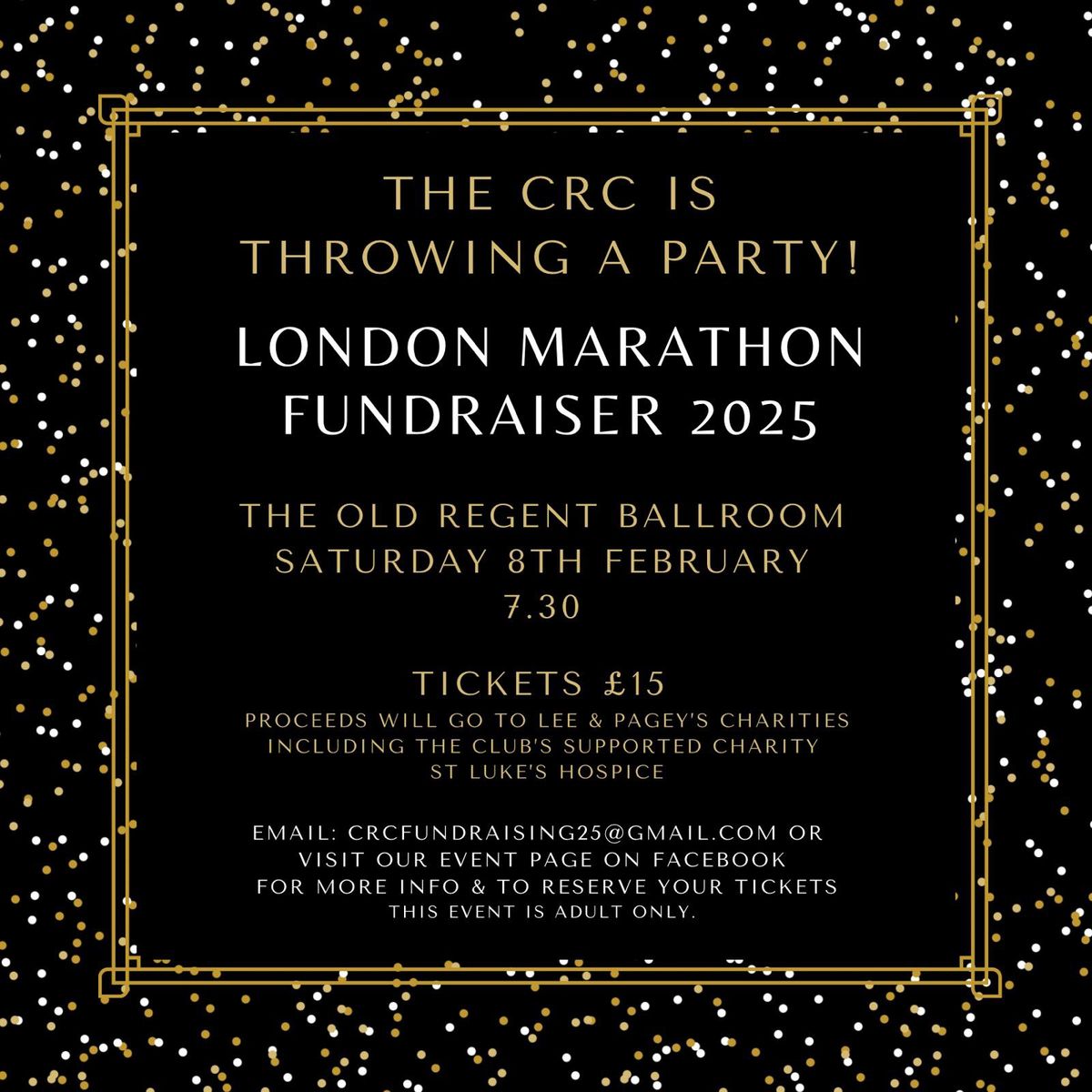 CRC London Marathon Fundraiser \ud83c\udf89