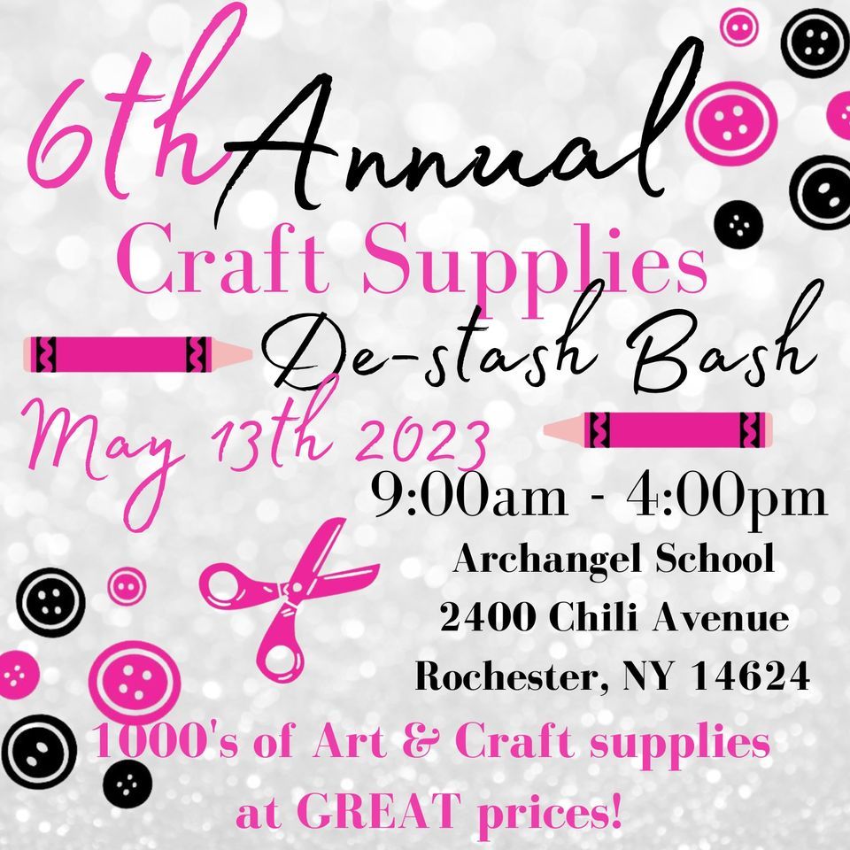 6th Annual Craft Supplies De-stash Bash