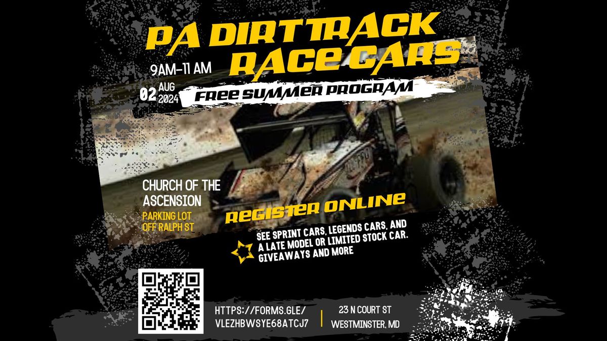 Free Summer Program: PA Dirt Track Race Cars