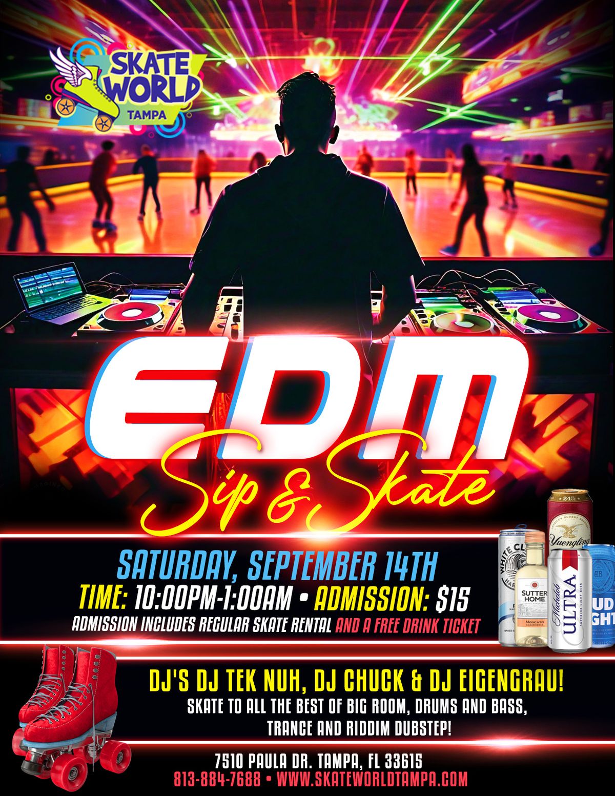 EDM Sip & Skate (21+)