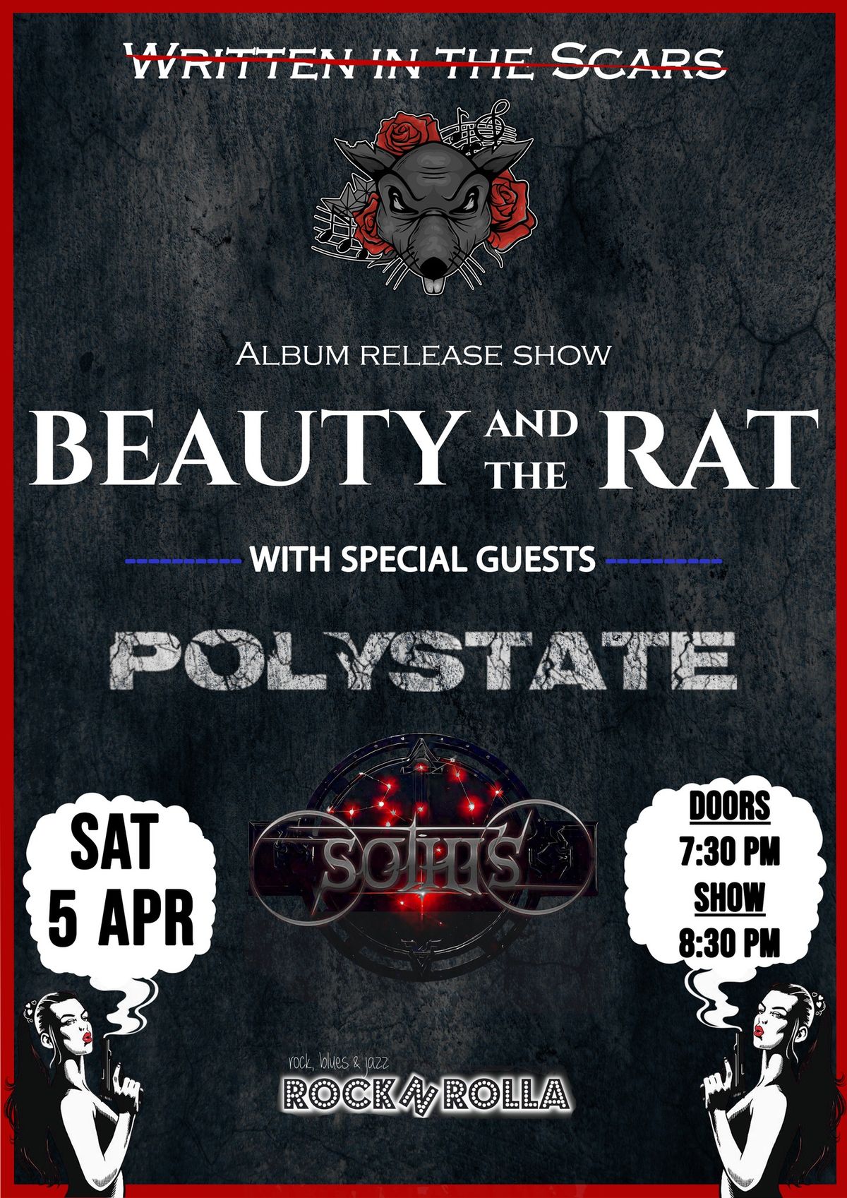 Beauty and the Rat - "Written in the Scars" EP release show | w\/Polystate, Sothis