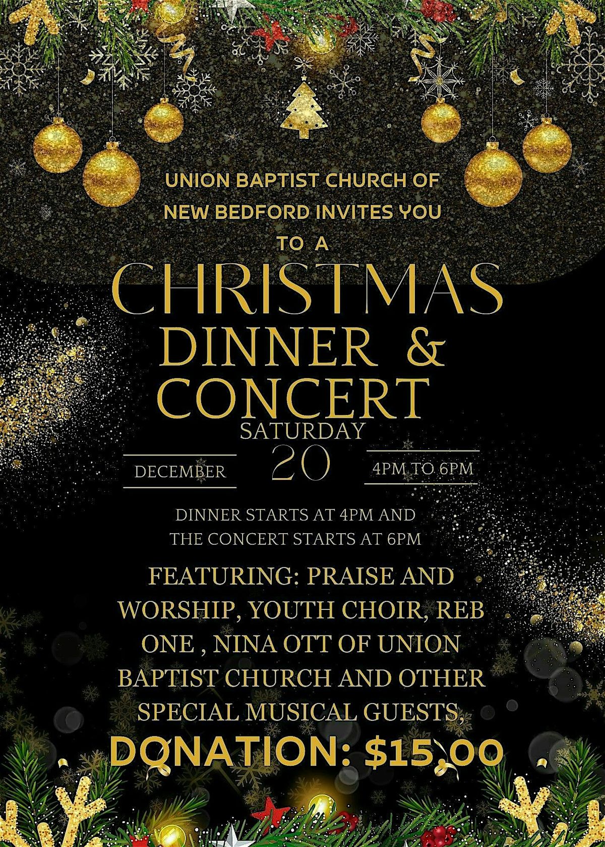 Annual Christmas Dinner and Concert
