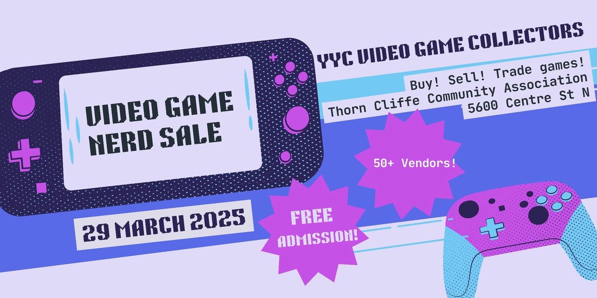 YYC video game nerd sale 