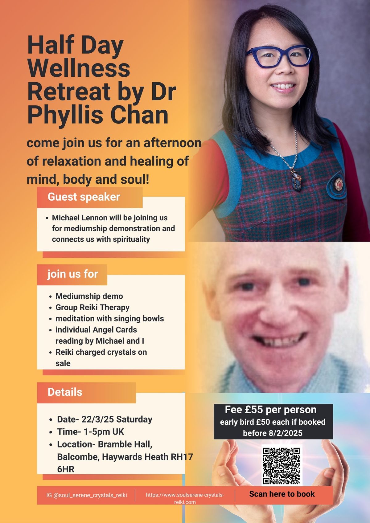 Half day wellness retreat by Dr Phyllis Chan 