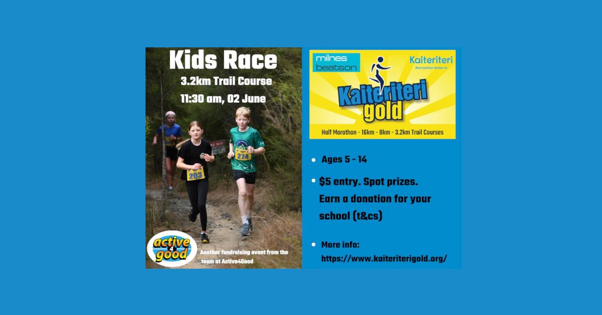 Milnes Beatson Kaiteriteri Gold Kids 3.2km Trail Race